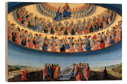 Hout print The Assumption of the Virgin, Francesco Botticini