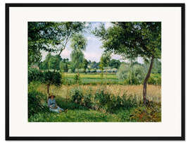 Gerahmter Kunstdruck Morgendlicher Sonnenlichteffekt, Eragny, 1899