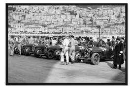 Gerahmter Kunstdruck Alfa Romeos beim Großen Preis von Monaco, 1934