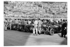 Hartschaumbild Alfa Romeos beim Großen Preis von Monaco, 1934