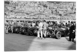 Quadro em plexi-alumínio Alfa Romeos at the Monaco Grand Prix, 1934