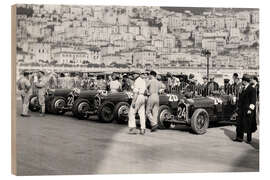 Hout print Alfa Romeos at the Monaco Grand Prix, 1934