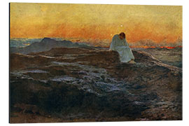 Tableau en aluminium Christ in the Wilderness, 1898