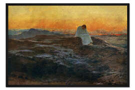 Gerahmter Kunstdruck Christus in der Wildnis, 1898