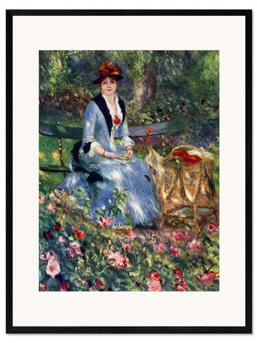 Ingelijste kunstdruk Dans Les Roses, 1882