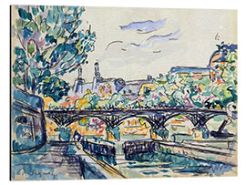 Aluminium print Bank of the Seine Near the Pont des Arts