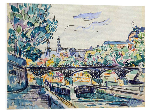 Foam board print Bank of the Seine Near the Pont des Arts