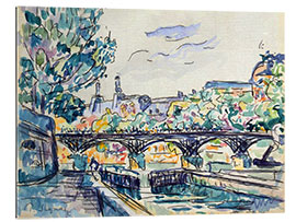 Quadro em plexi-alumínio Bank of the Seine Near the Pont des Arts