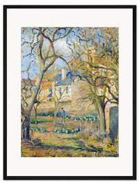 Gerahmter Kunstdruck Gemüsegarten, 1878