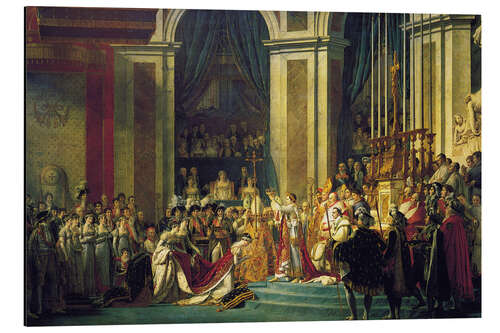 Aluminiumtavla The Coronation of Napoleon at Notre-Dame de Paris