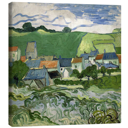 Lærredsbillede View of Auvers