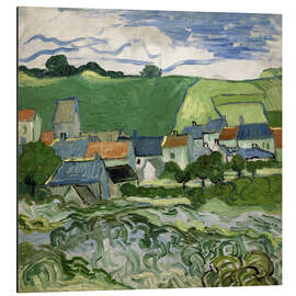 Magnettafel Ansicht von Auvers
