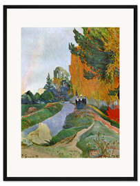 Gerahmter Kunstdruck Landschaft in Arles in der Nähe der Alyscamps