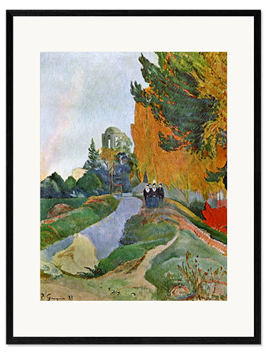 Stampa artistica con cornice Landscape in Arles near the Alyscamps