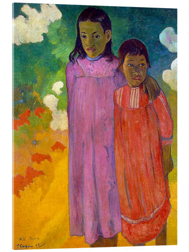 Akrylbilde Piti Tiena, Two Sisters, 1892