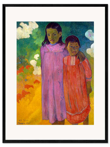 Ingelijste kunstdruk Piti Tiena, Two Sisters, 1892