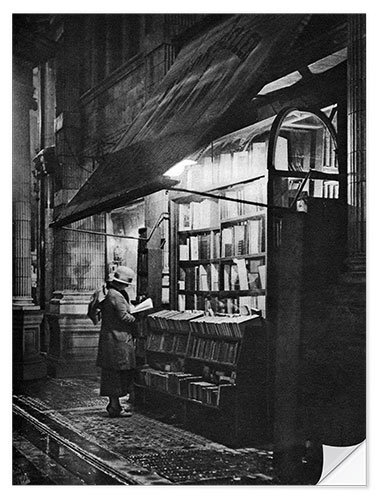 Muursticker A Bookshop in Bloomsbury, London