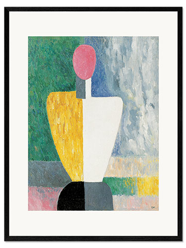Framed art print Figure with Pink Face