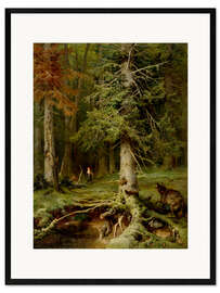 Impression artistique encadrée Little Red Riding Hood