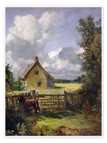 Plakat Cottage in a Cornfield