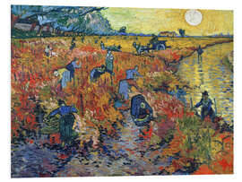 Foam board print The Red Vineyards at Arles