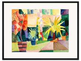 Gerahmter Kunstdruck Garten am Thunersee