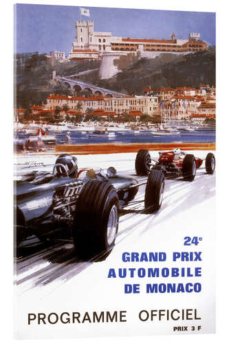 Acrylic print The official Programme for the 24th Monaco Grand Prix