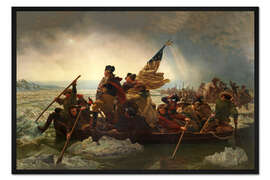 Gerahmter Kunstdruck Washington überquert den Delaware
