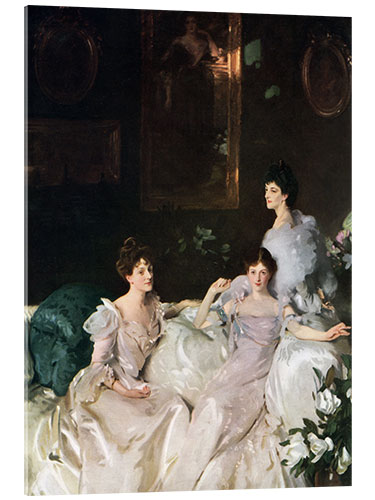 Acrylic print Lady Elcho, Mrs Tennant and Mrs Adeane