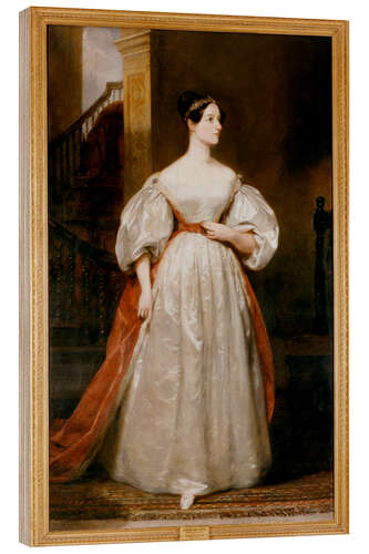 Wood print Countess Augusta Ada Lovelace