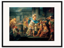 Gerahmter Kunstdruck Alexander zerschneidet den gordischen Knoten