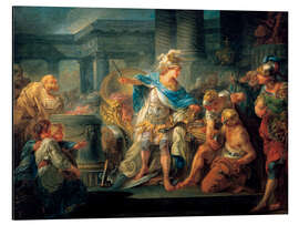 Magnettafel Alexander zerschneidet den gordischen Knoten