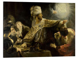 Aluminium print Belshazzar's Feast