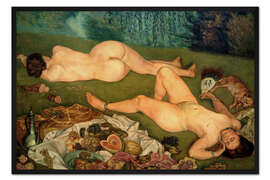 Gerahmter Kunstdruck Zwei Akte