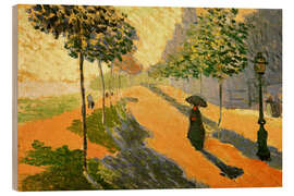 Wood print Pier in Asnières - Émile Bernard