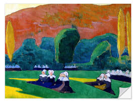 Vinilo para la pared Breton Women Attending a Pardon