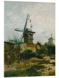 Acrylic print Windmills on Montmartre