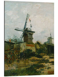 Aluminium print Windmills on Montmartre