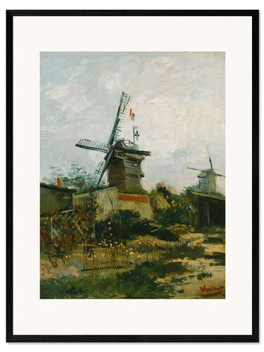 Kehystetty taidepainatus Windmills on Montmartre