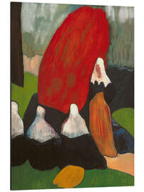 Magnettafel Bretonische Frauen mit Seetang