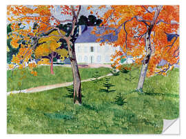 Selvklæbende plakat House under the trees, 1888