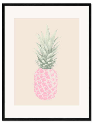 Stampa artistica con cornice Pink Pineapple