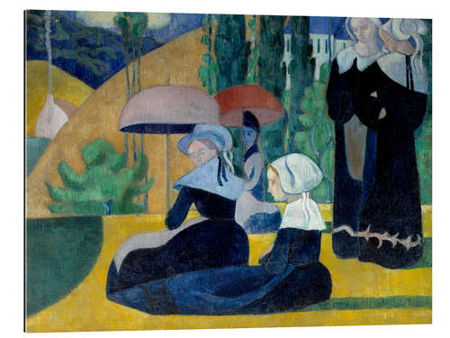 Galleriprint Breton women with umbrellas, 1892