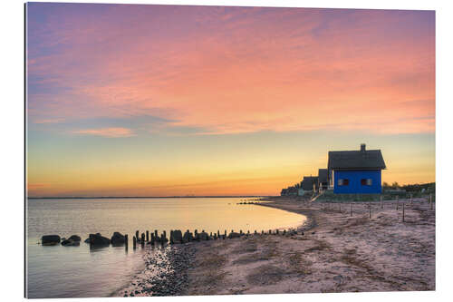 Galleriprint Blue House on the Baltic Sea in Heiligenhafen