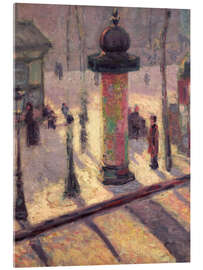 Acrylic print Kiosk on the Boulevard Clichy, 1887