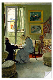 Vinilo para la pared Woman Writing in an Interior, 1904