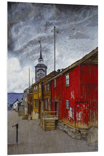 Tableau en PVC Street in Røros