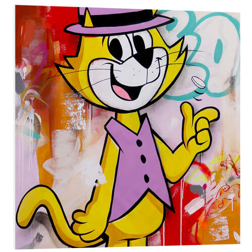 Hartschaumbild Superkater Pop Art