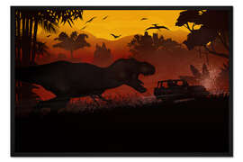 Gerahmter Kunstdruck Dino-Abenteuerpark