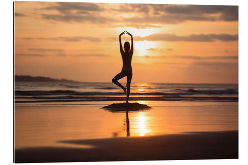 Gallery print Yoga Pose On a Quiet Beach II